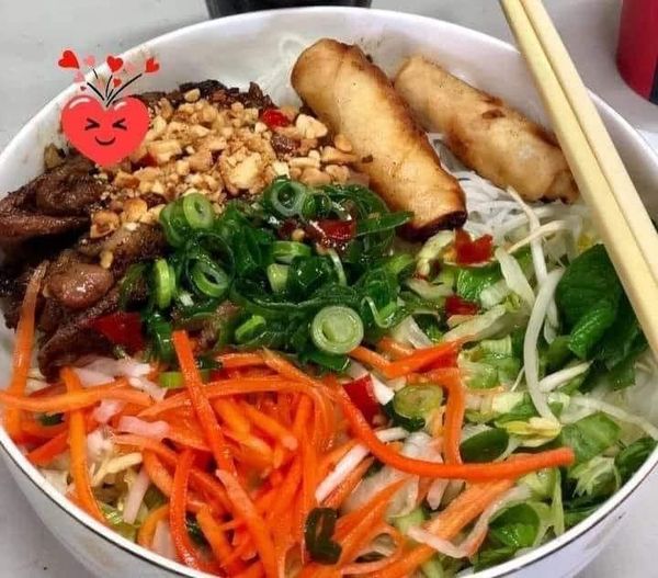 Bún Thịt Nướng Chả Giò - Vietnamese dish by Gánh Hàng Tình Thương